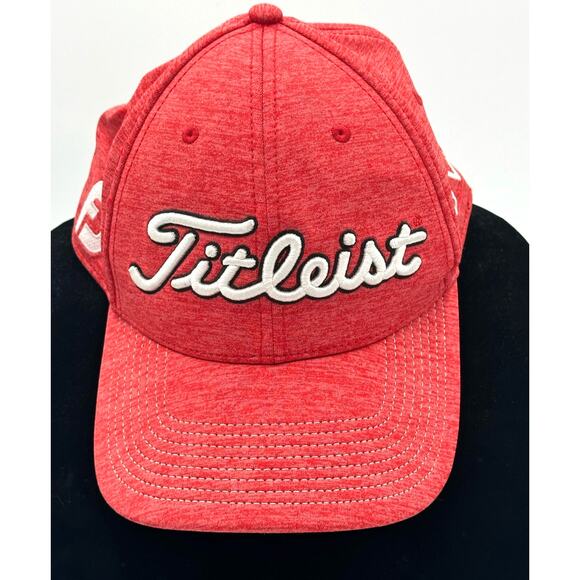 Titleist FootJoy Men Golf Hat ProV1 FJ Red M/L - Picture 1 of 6